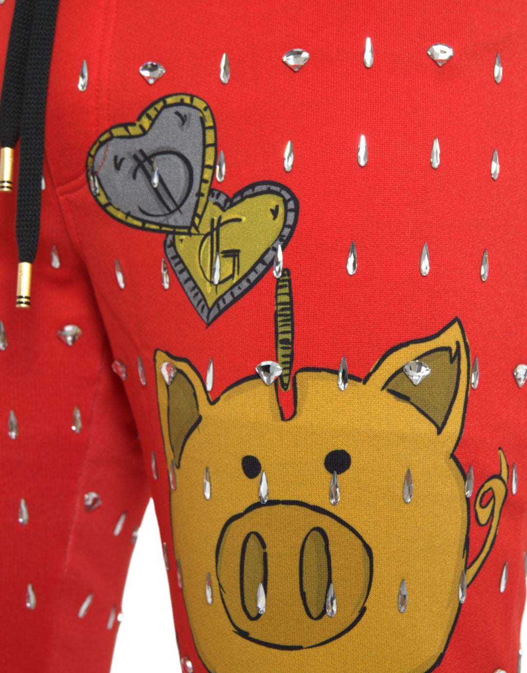 Red Year of the Pig Jogger Sweatpants Pants