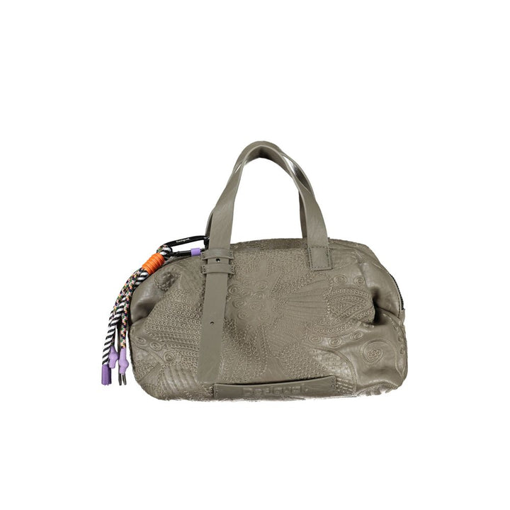 Desigual Grüne Polyethylen-Handtasche