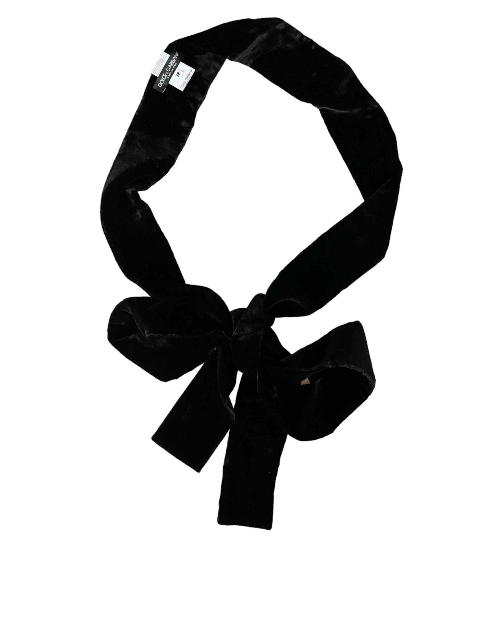 Black viscose belt for women with wide waist