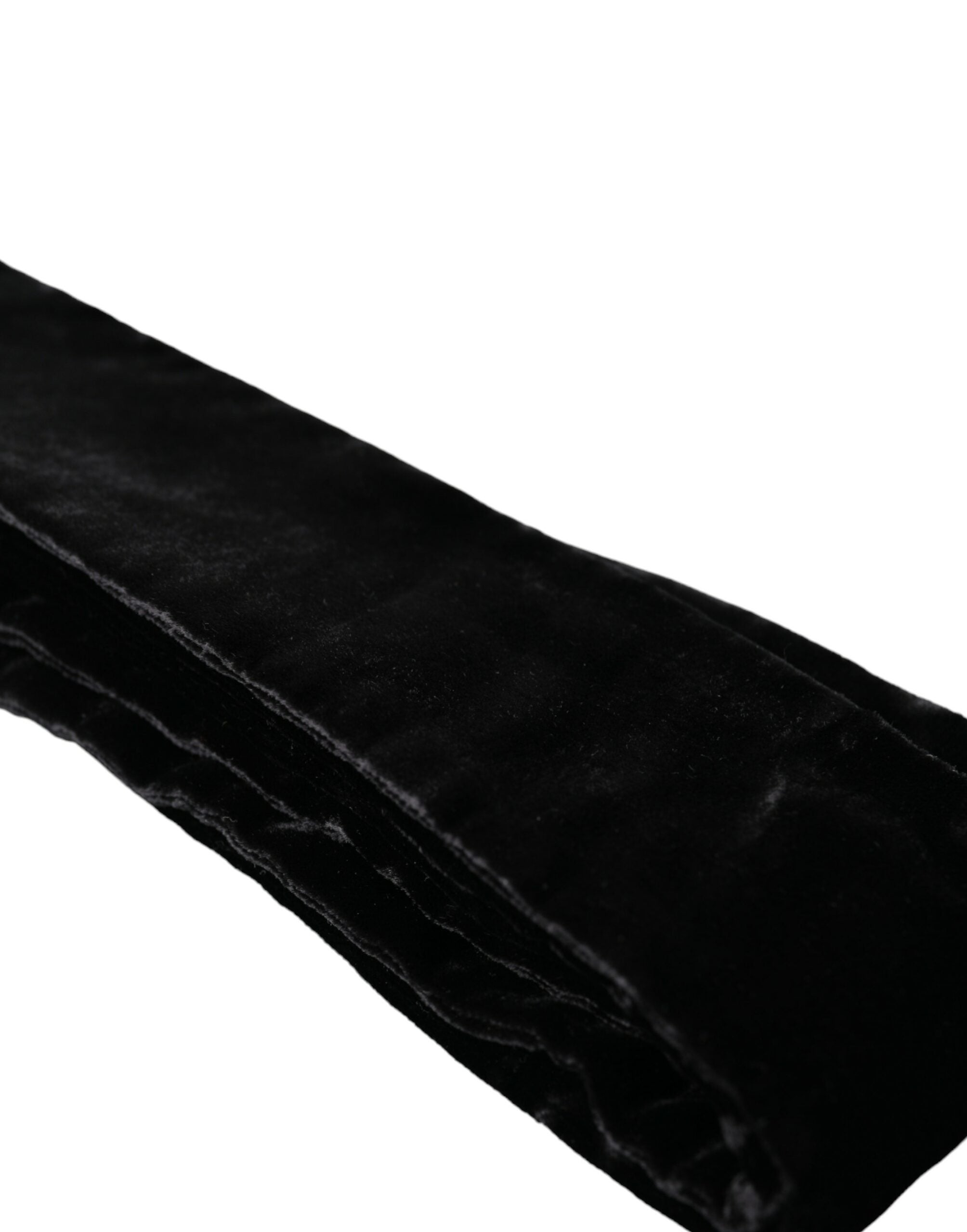 Black viscose belt for women with wide waist