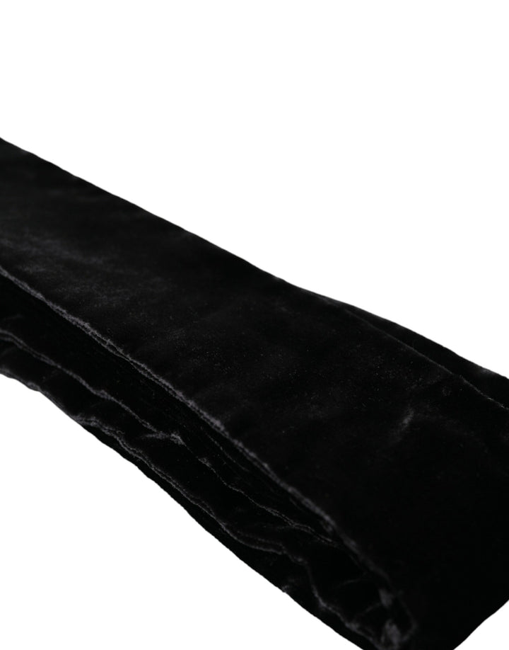 Black viscose belt for women with wide waist