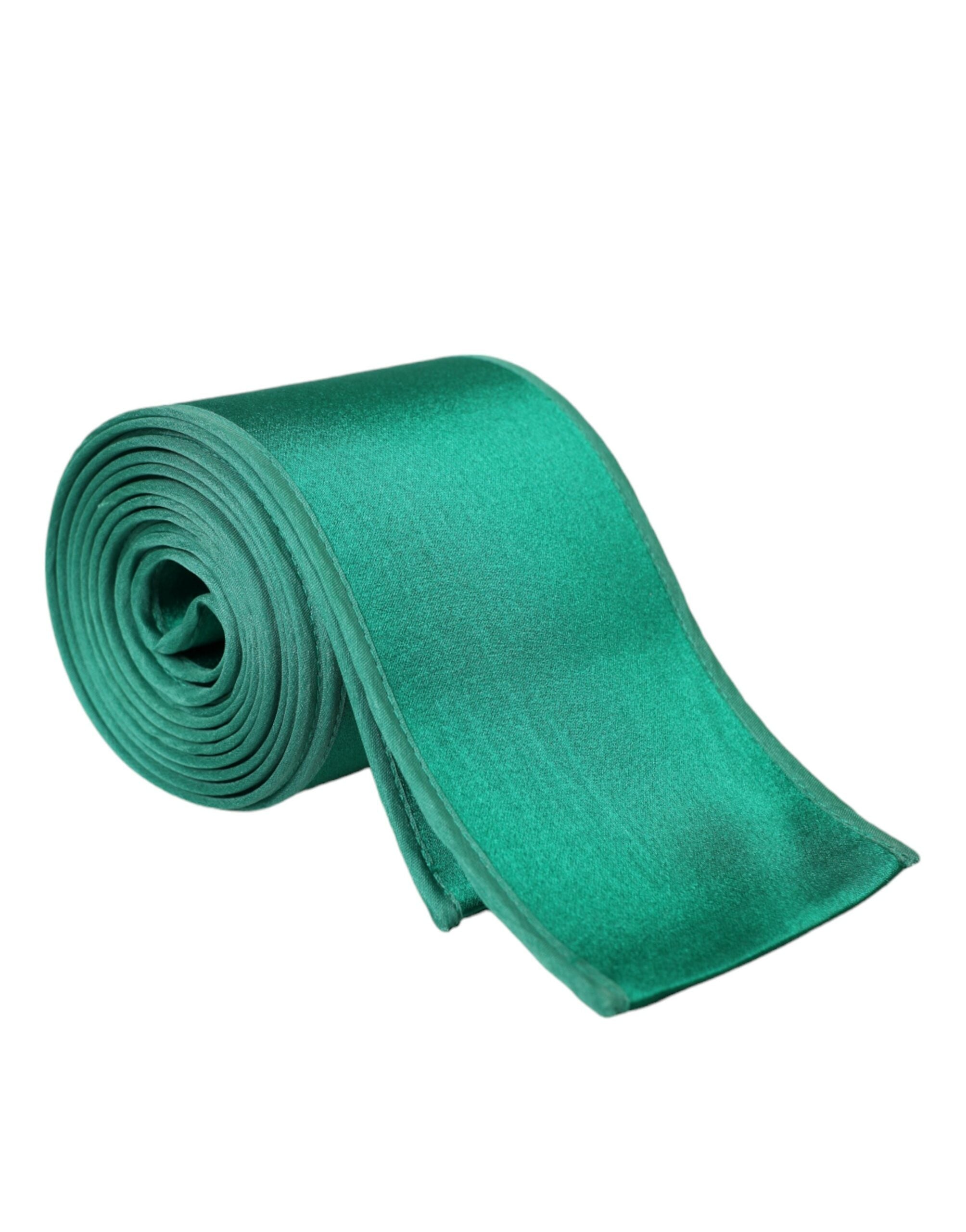 Green silk satin waist belt for women