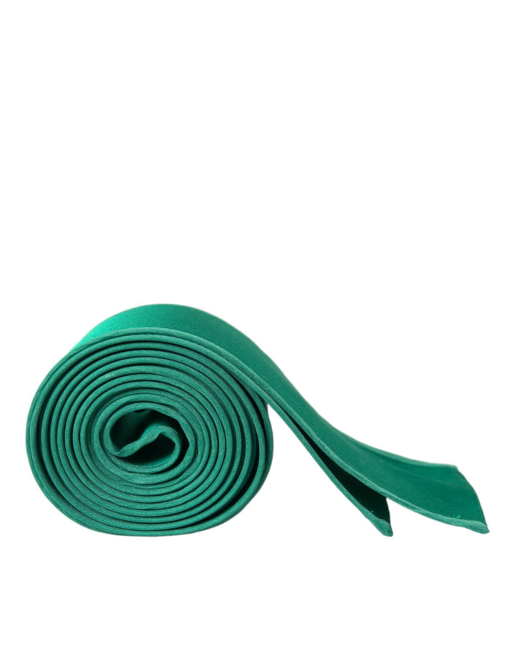 Green silk satin waist belt for women