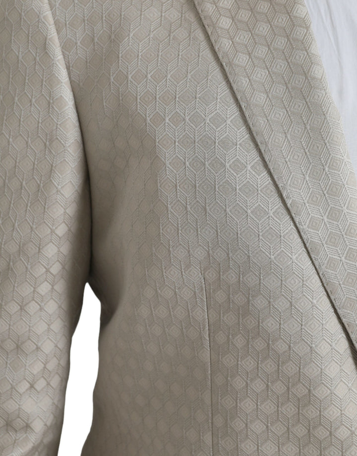 Beige MARTINI single-breasted coat blazer