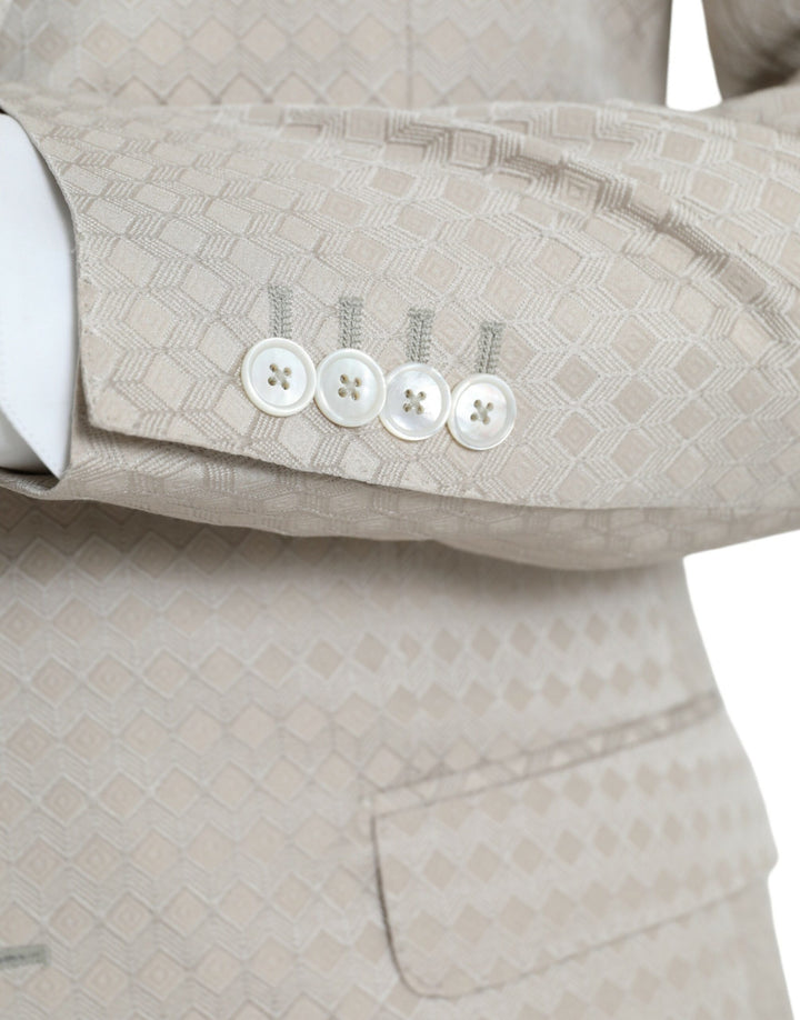 Beige MARTINI single-breasted coat blazer