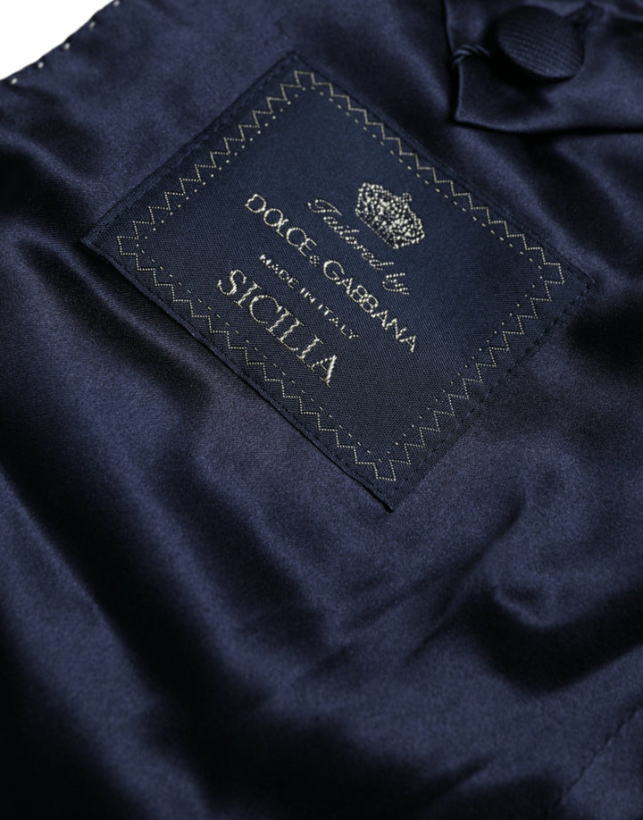 Gold SICILIA jacquard coat single-breasted blazer