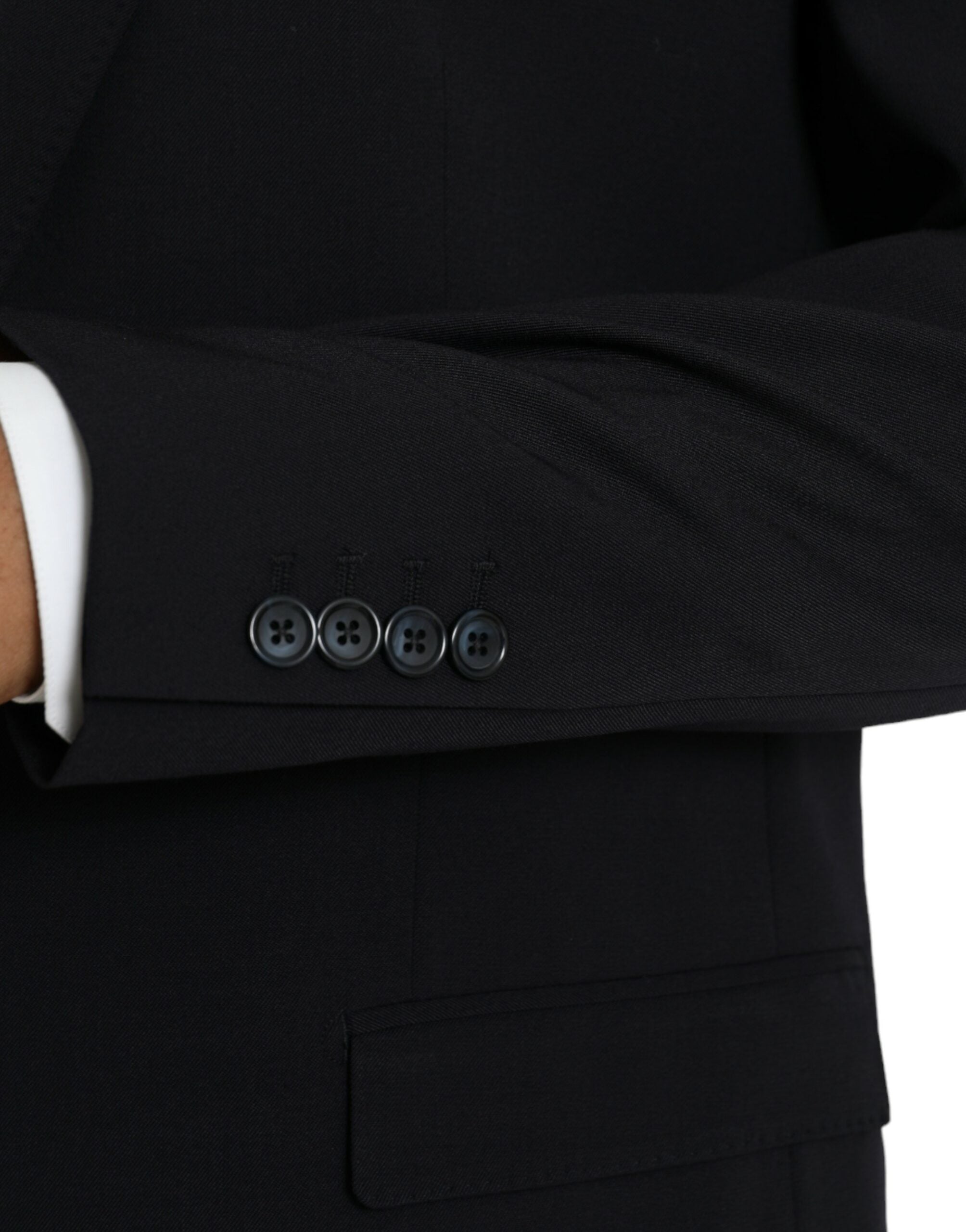 Black MARTINI single-breasted coat blazer