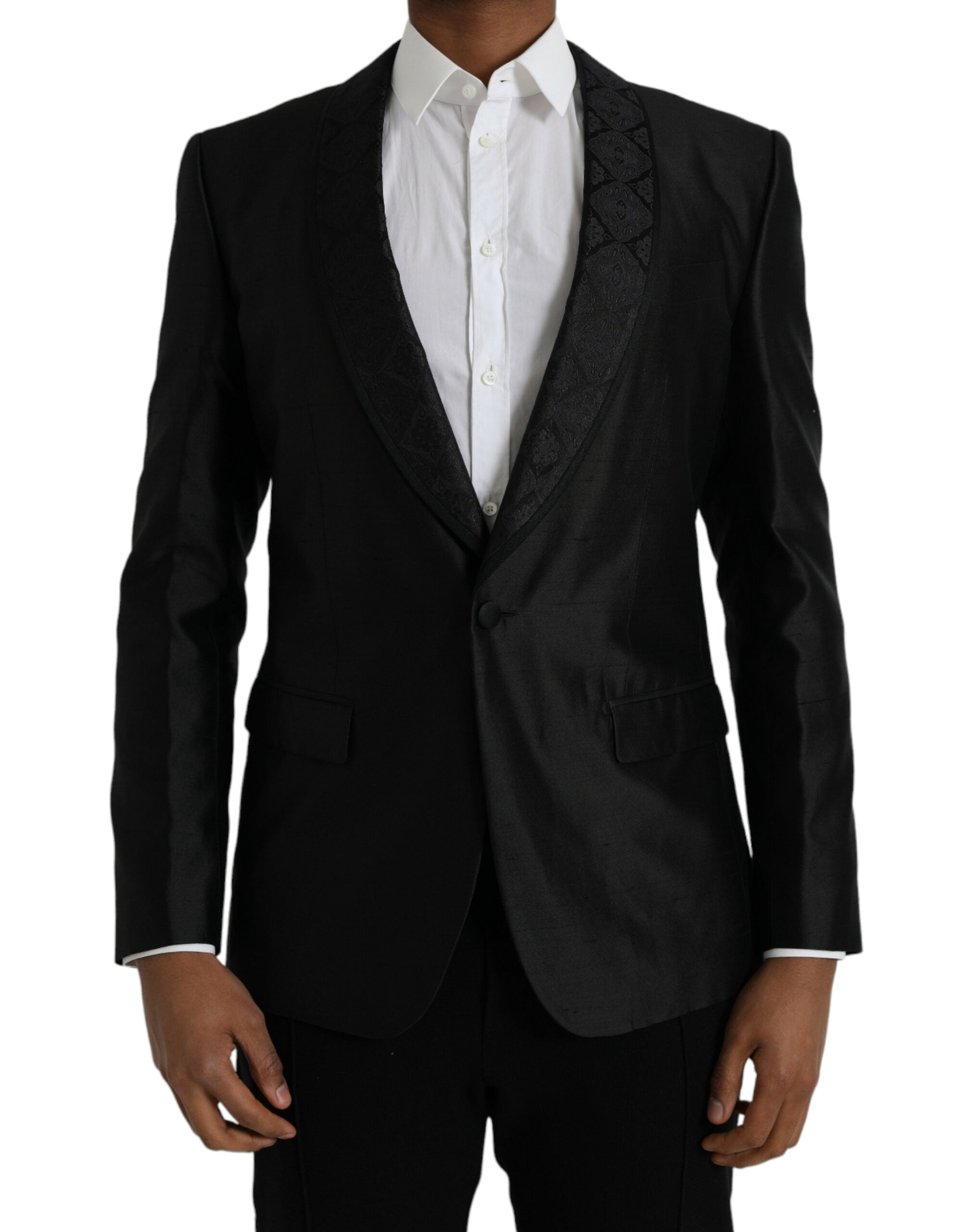 Black MARTINI single-breasted coat blazer