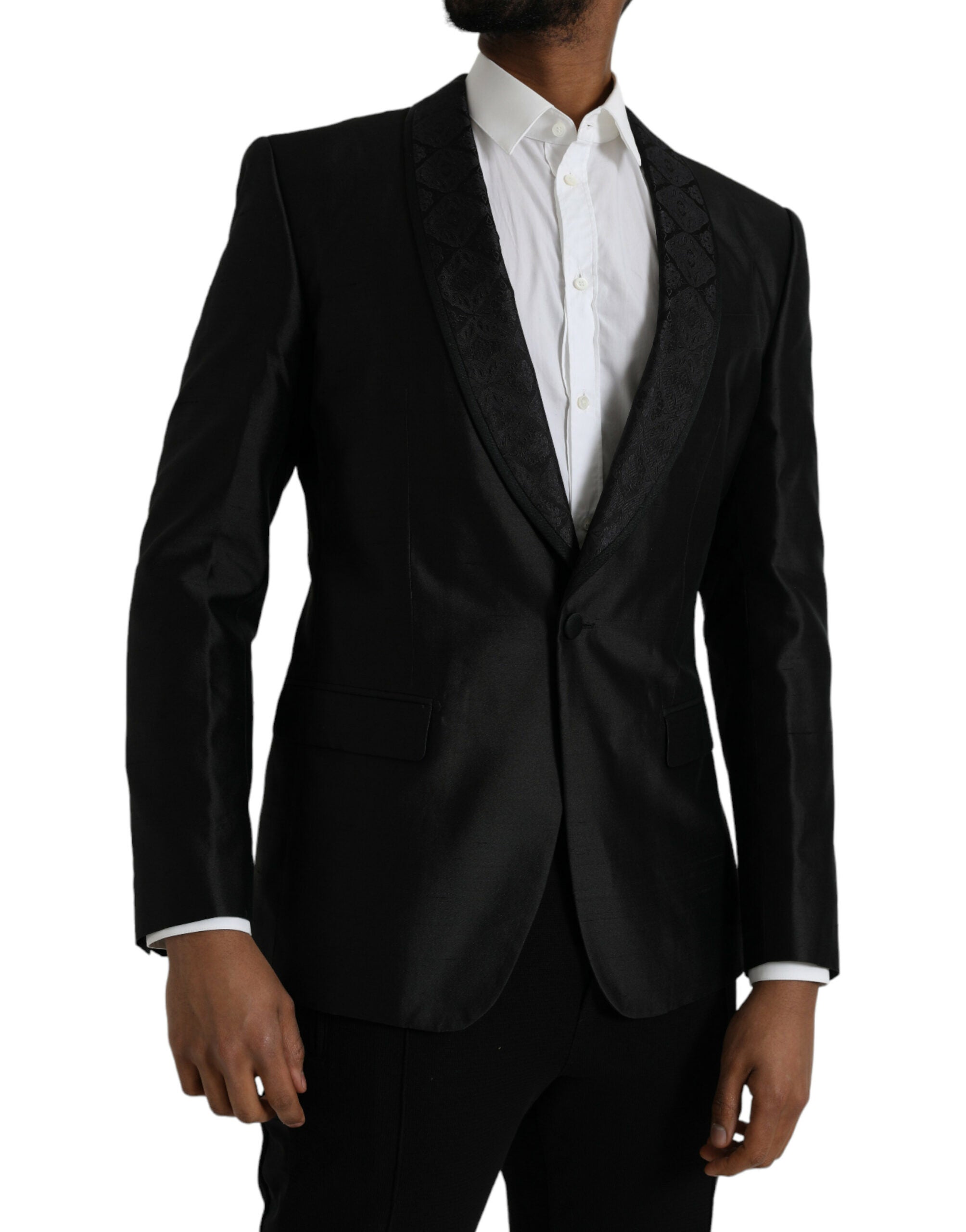 Black MARTINI single-breasted coat blazer