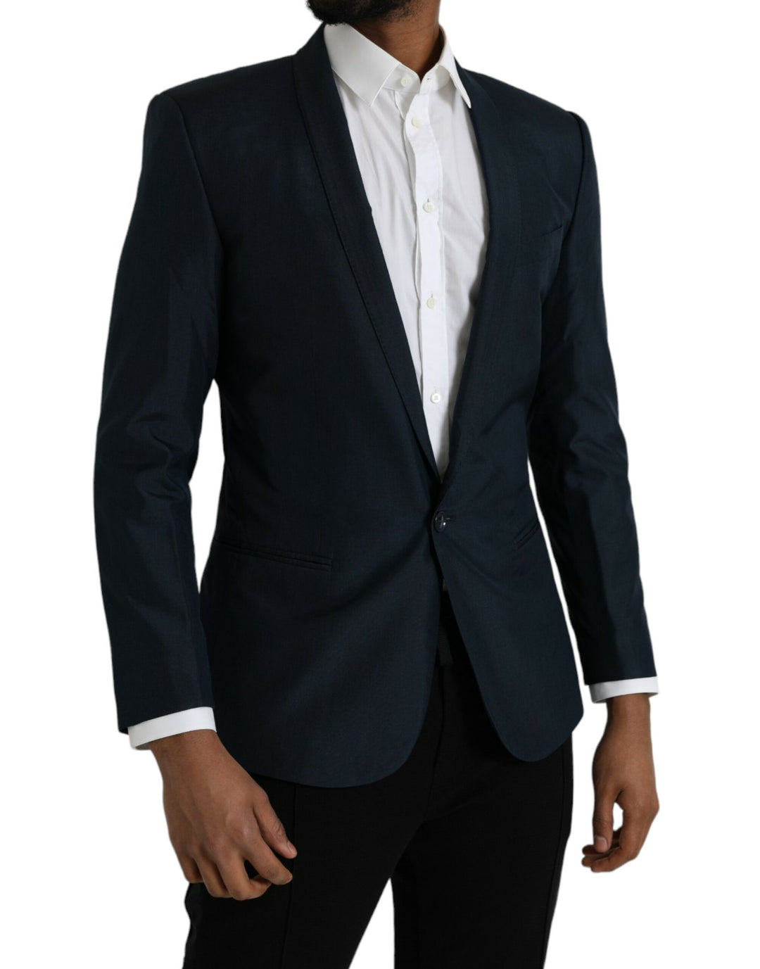 Blue GOLD notched single-breasted blazer