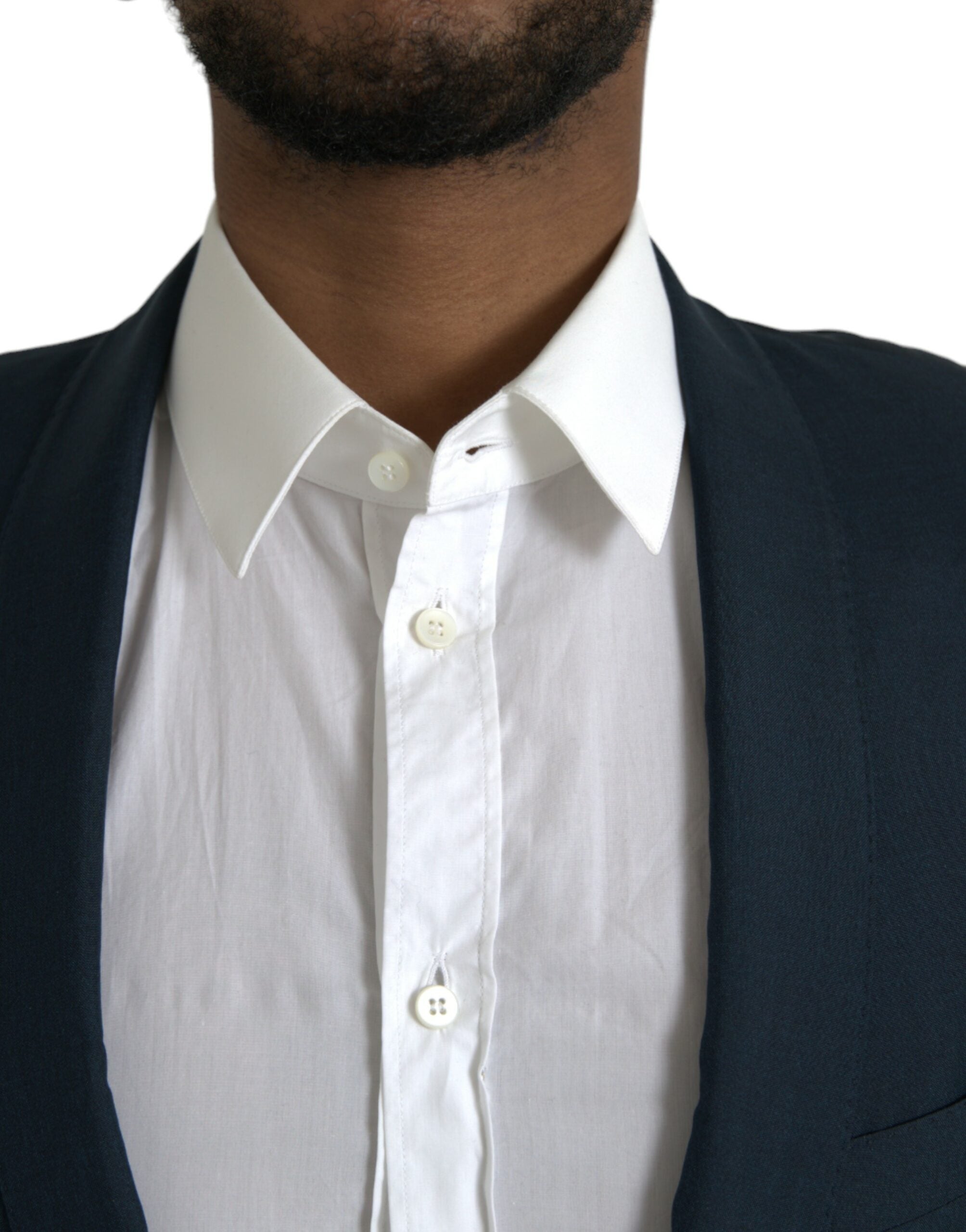 Blue GOLD notched single-breasted blazer
