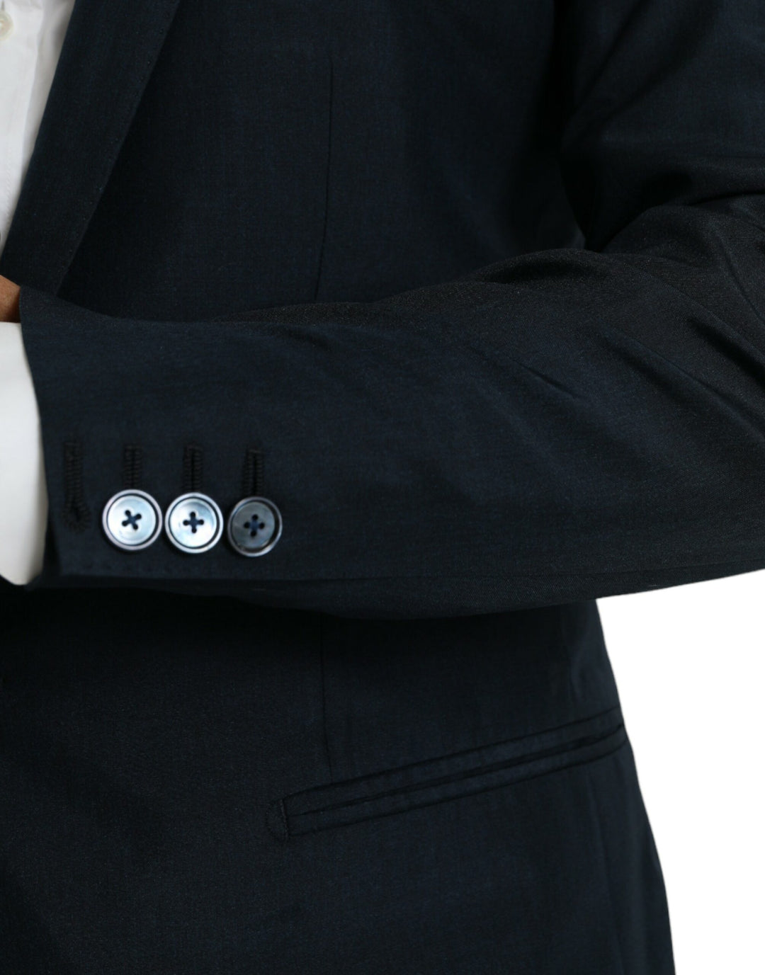 Blue GOLD notched single-breasted blazer