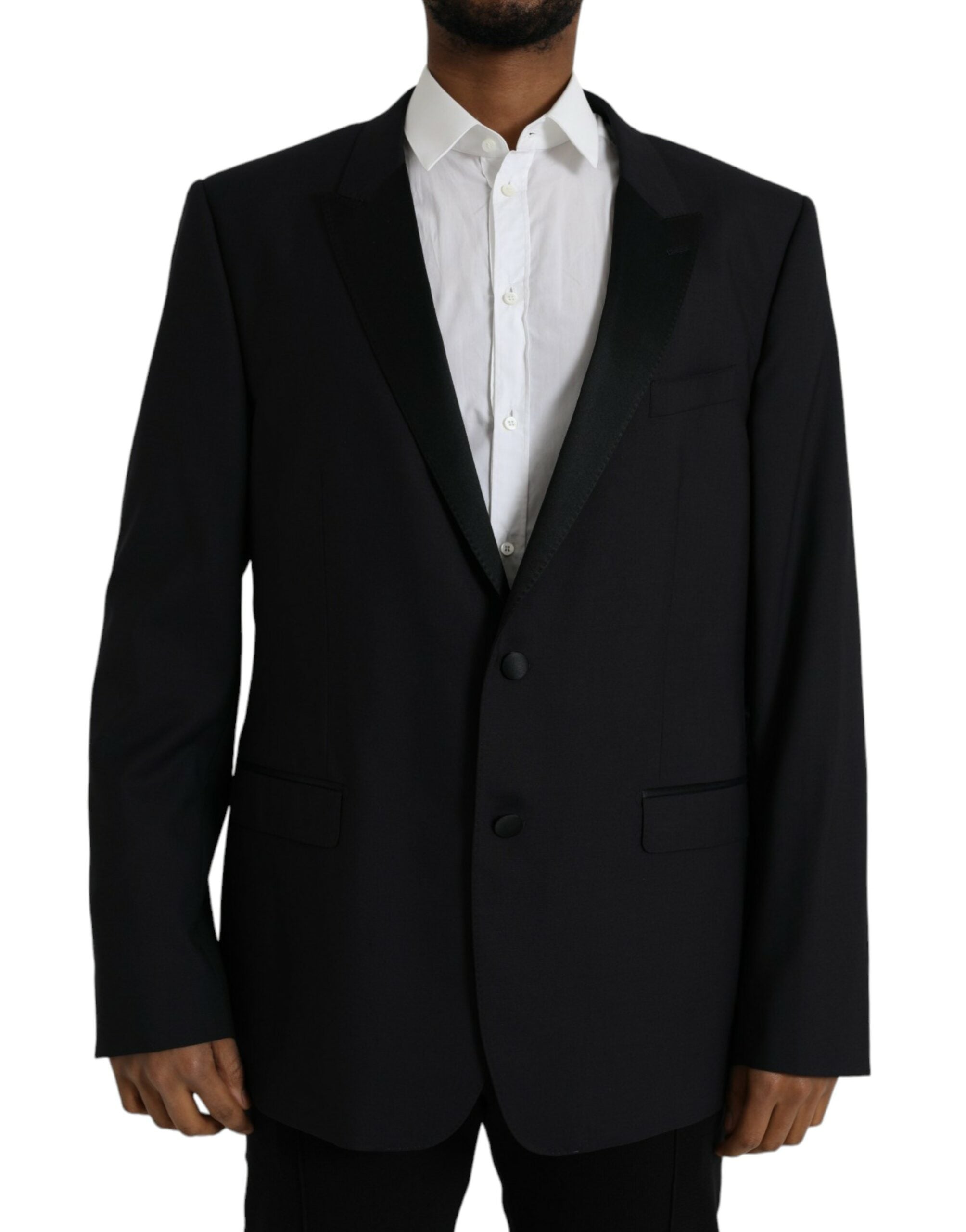 Blue MARTINI single-breasted coat blazer