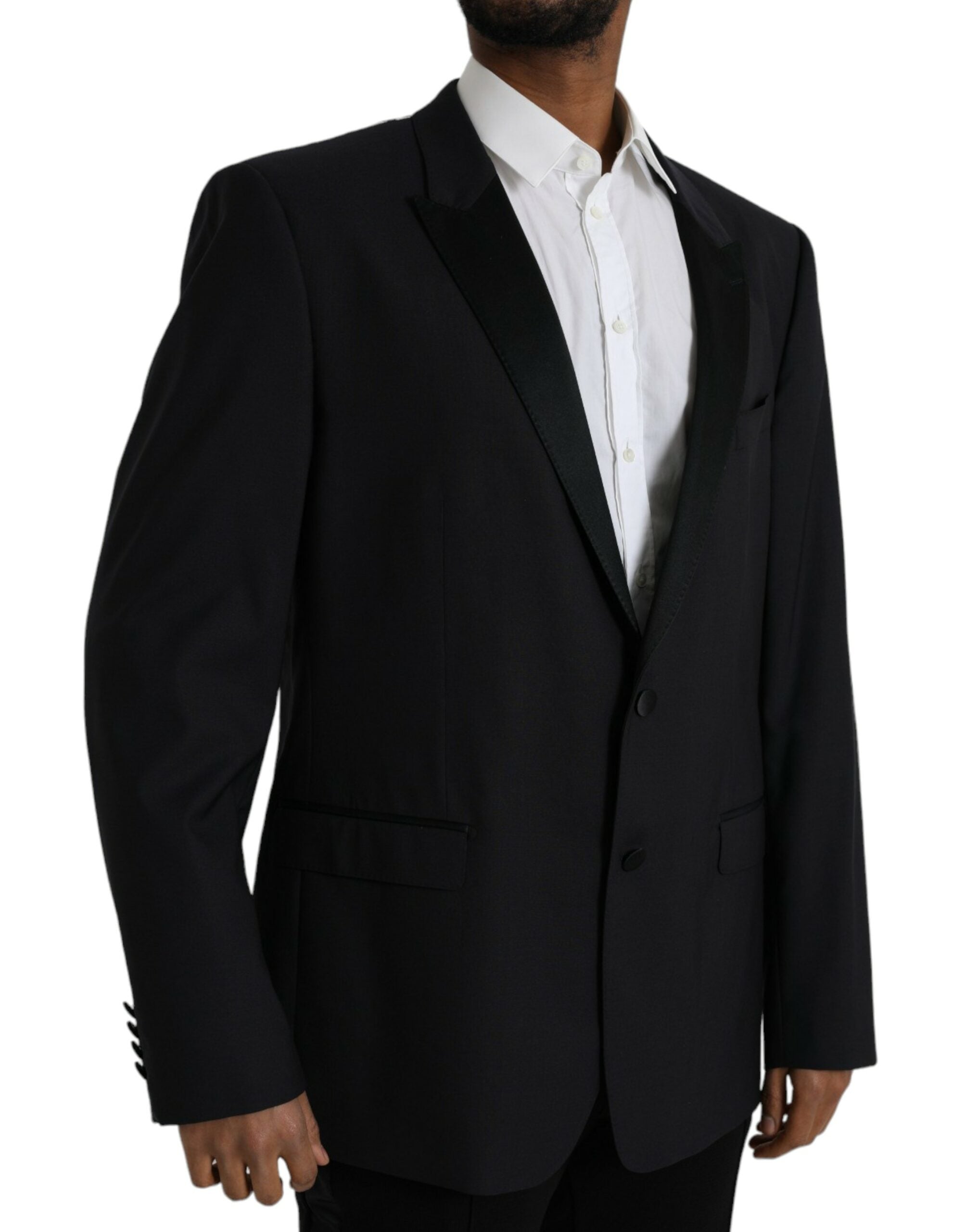 Blue MARTINI single-breasted coat blazer