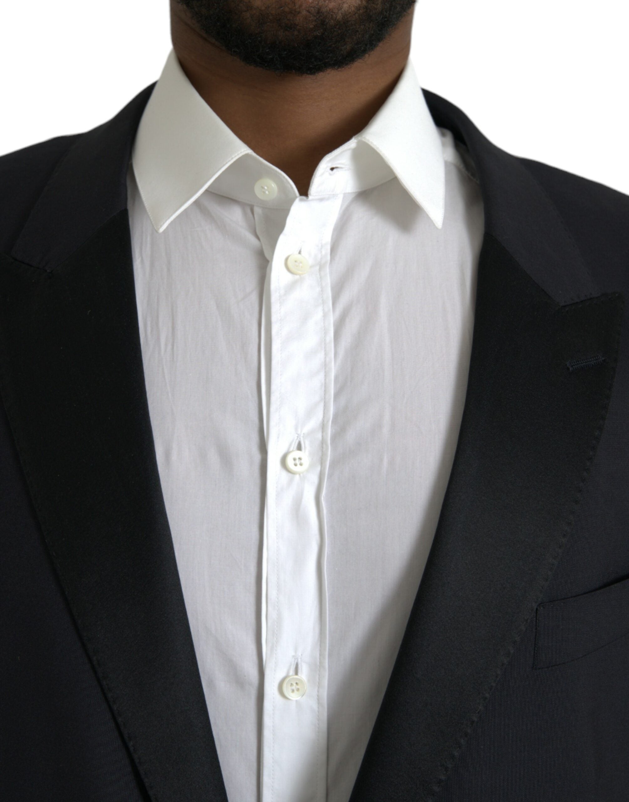 Blue MARTINI single-breasted coat blazer