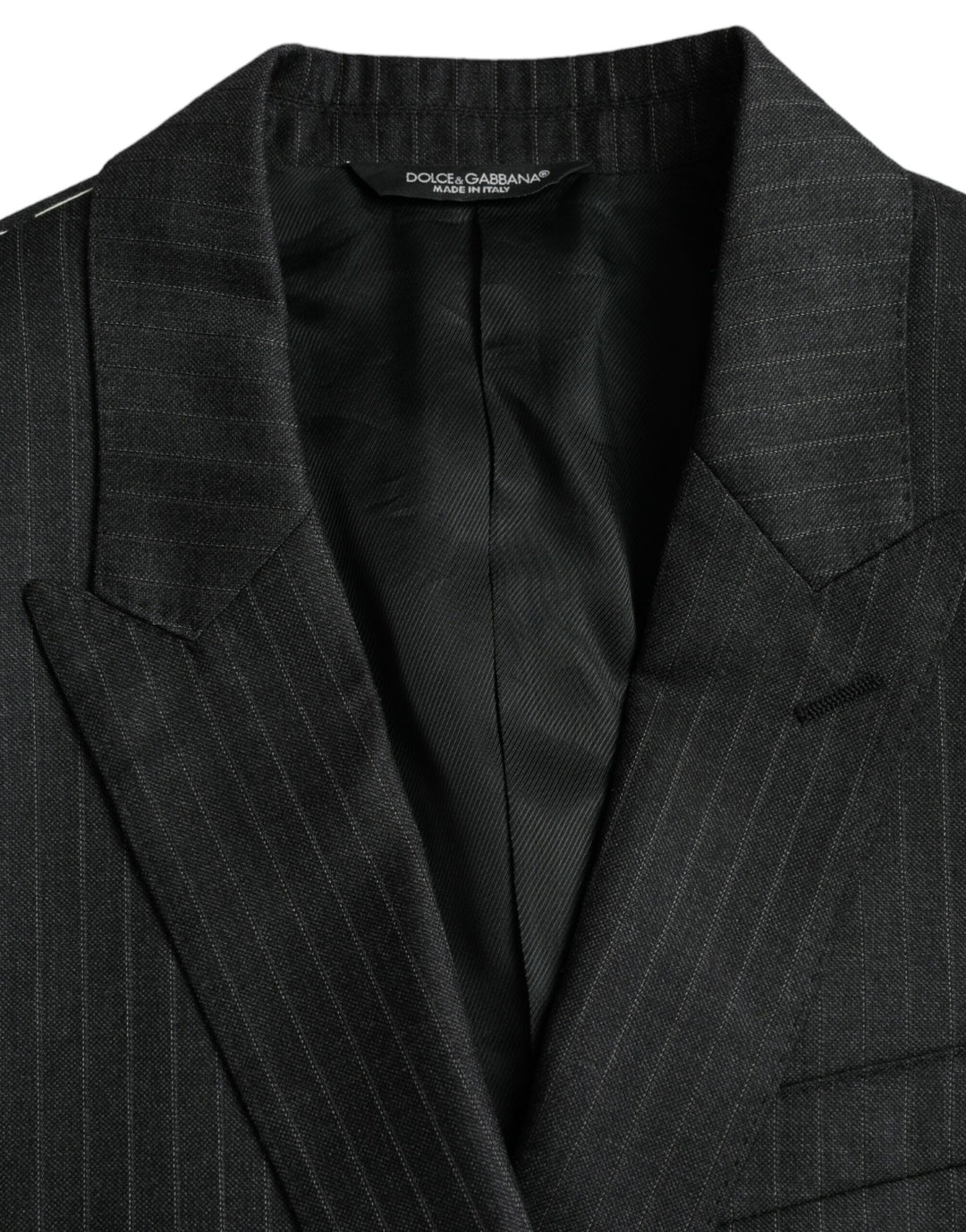 Black striped MARTINI single-breasted coat blazer