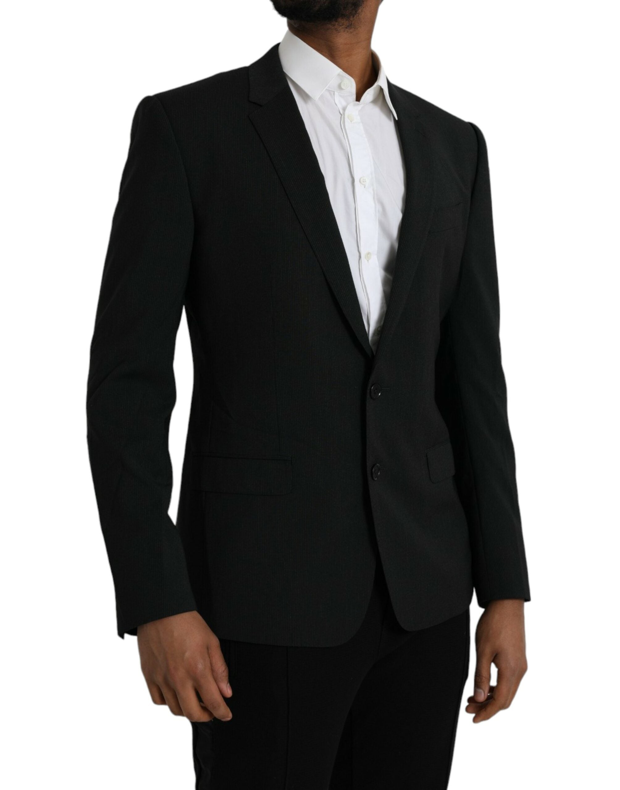 Blue MARTINI scarf single-breasted blazer
