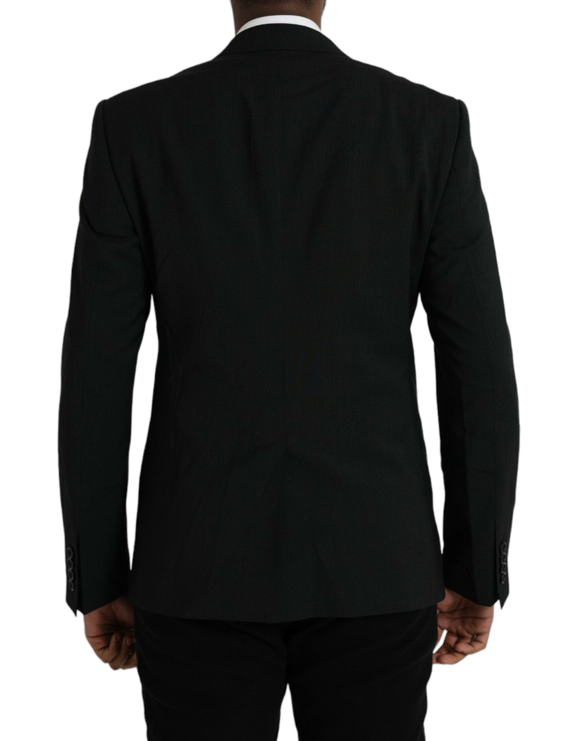 Blue MARTINI scarf single-breasted blazer