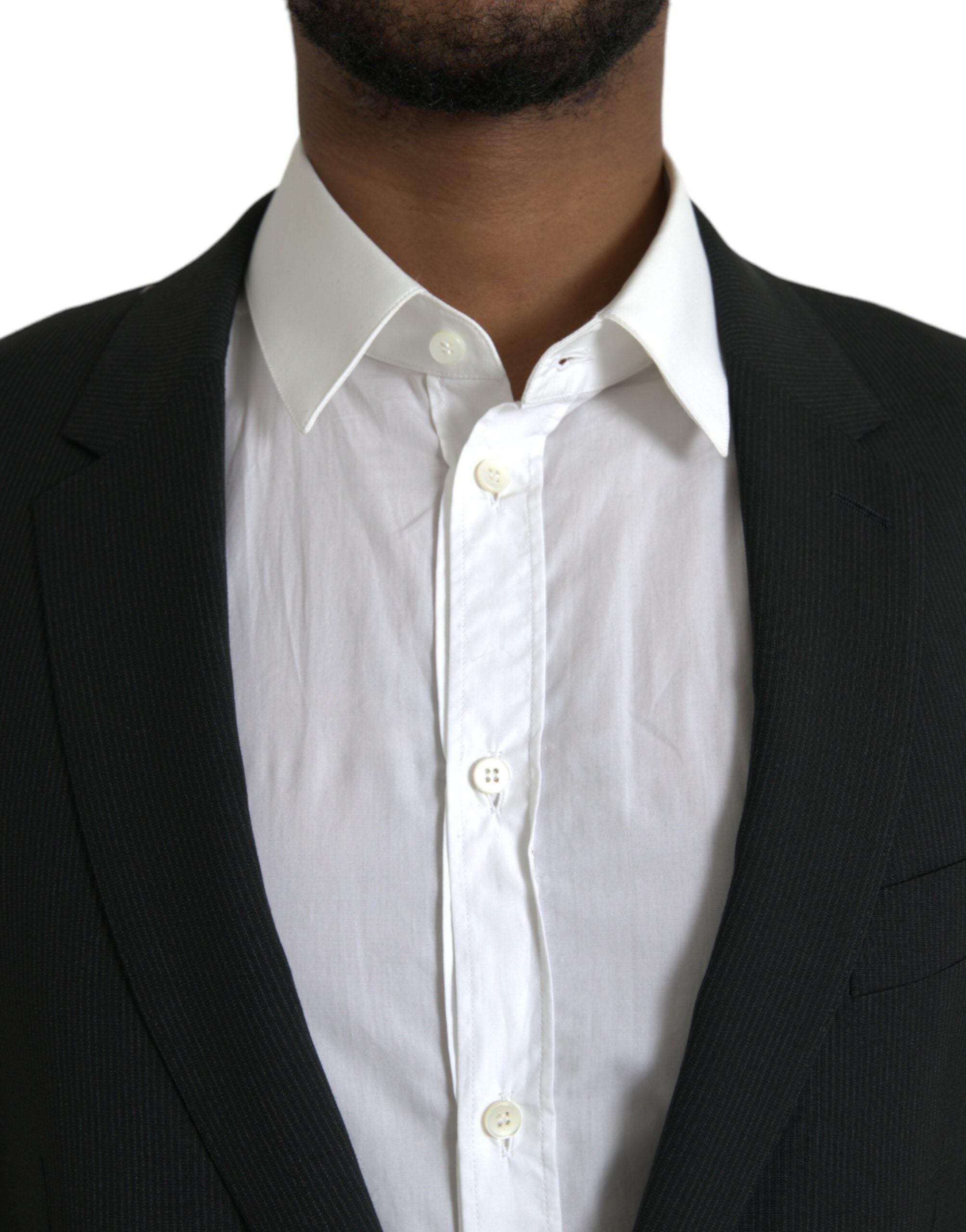 Blue MARTINI scarf single-breasted blazer