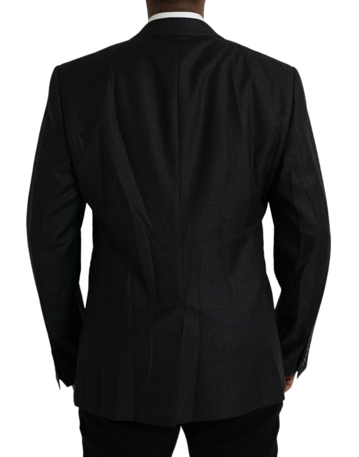 Black wool coat MARTINI single-breasted blazer