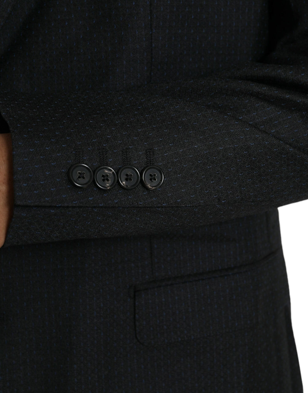 Black wool coat MARTINI single-breasted blazer