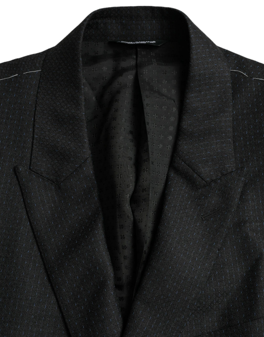 Black wool coat MARTINI single-breasted blazer