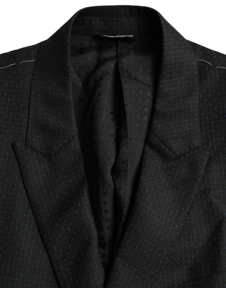 Black wool coat MARTINI single-breasted blazer