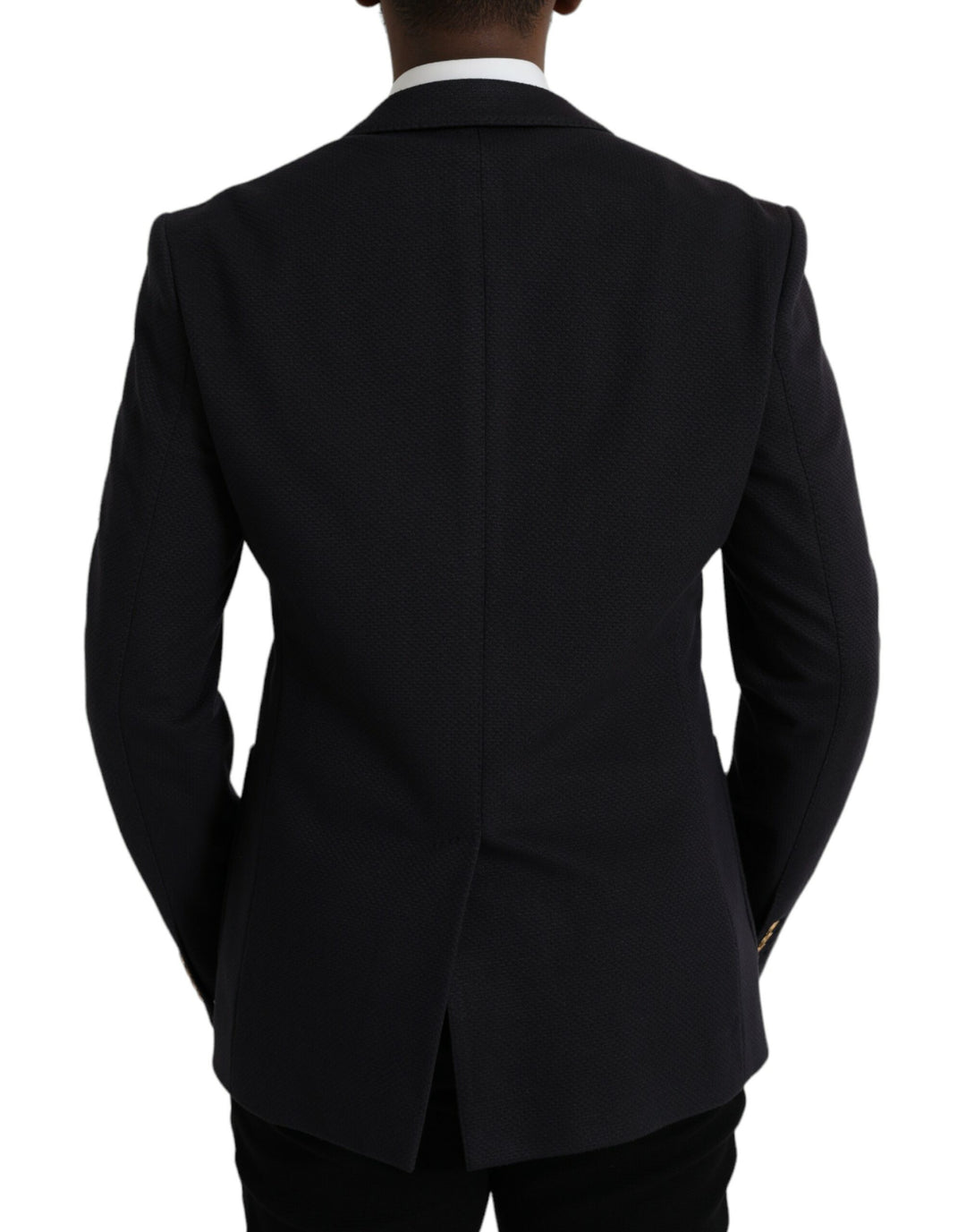 Dunkelblauer Crown Bee Zweireiher-Blazer