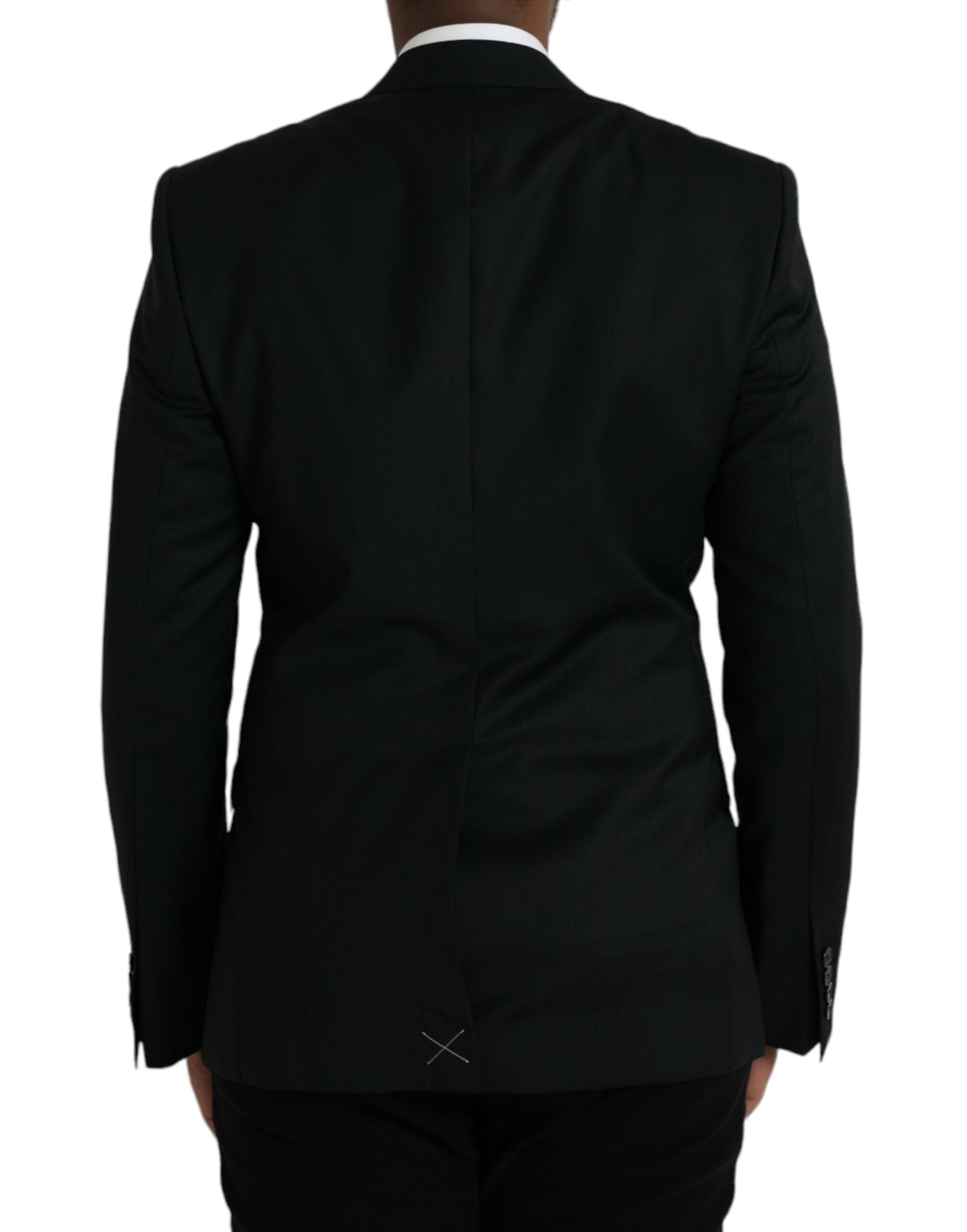 Black single-breasted wool blazer MARTINI