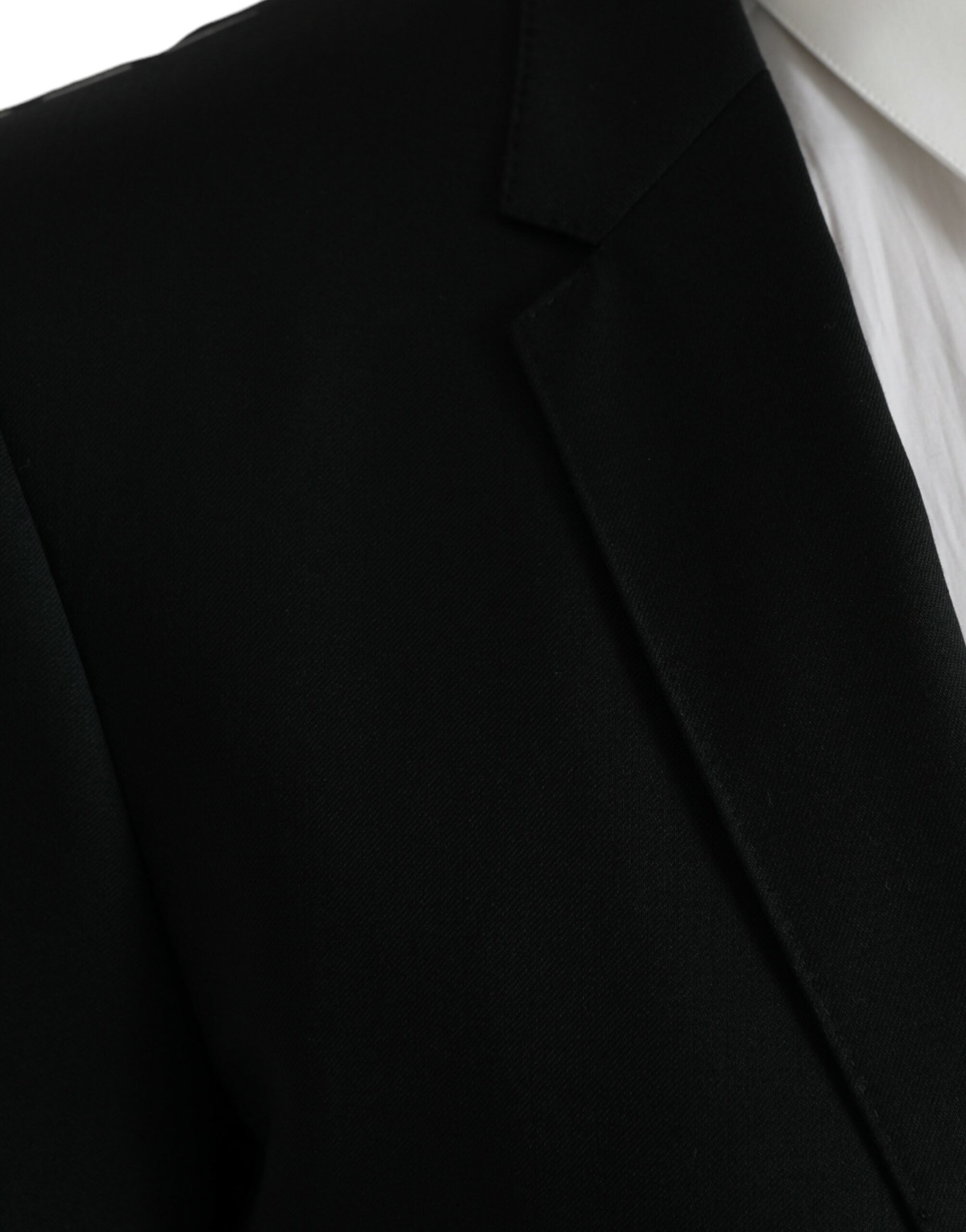 Black single-breasted wool blazer MARTINI