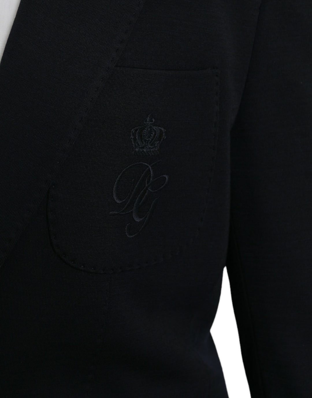 Black wool coat single-breasted with notch blazer