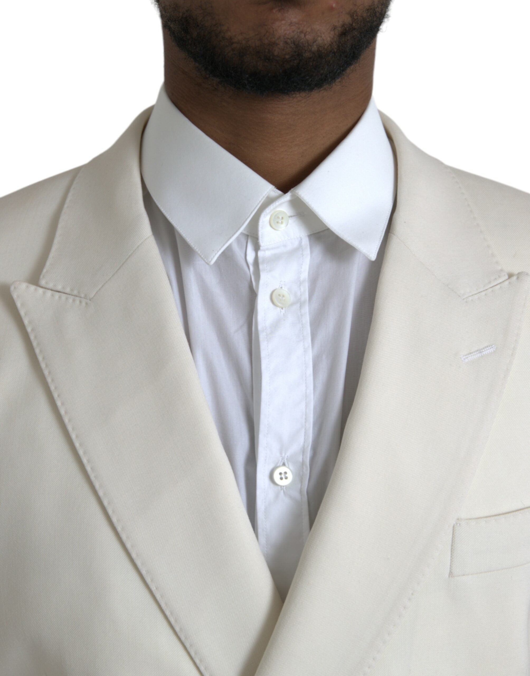 White wool blazer MARTINI double-breasted