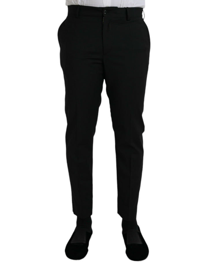 Black Wool SlimFit Dress Formal Trousers