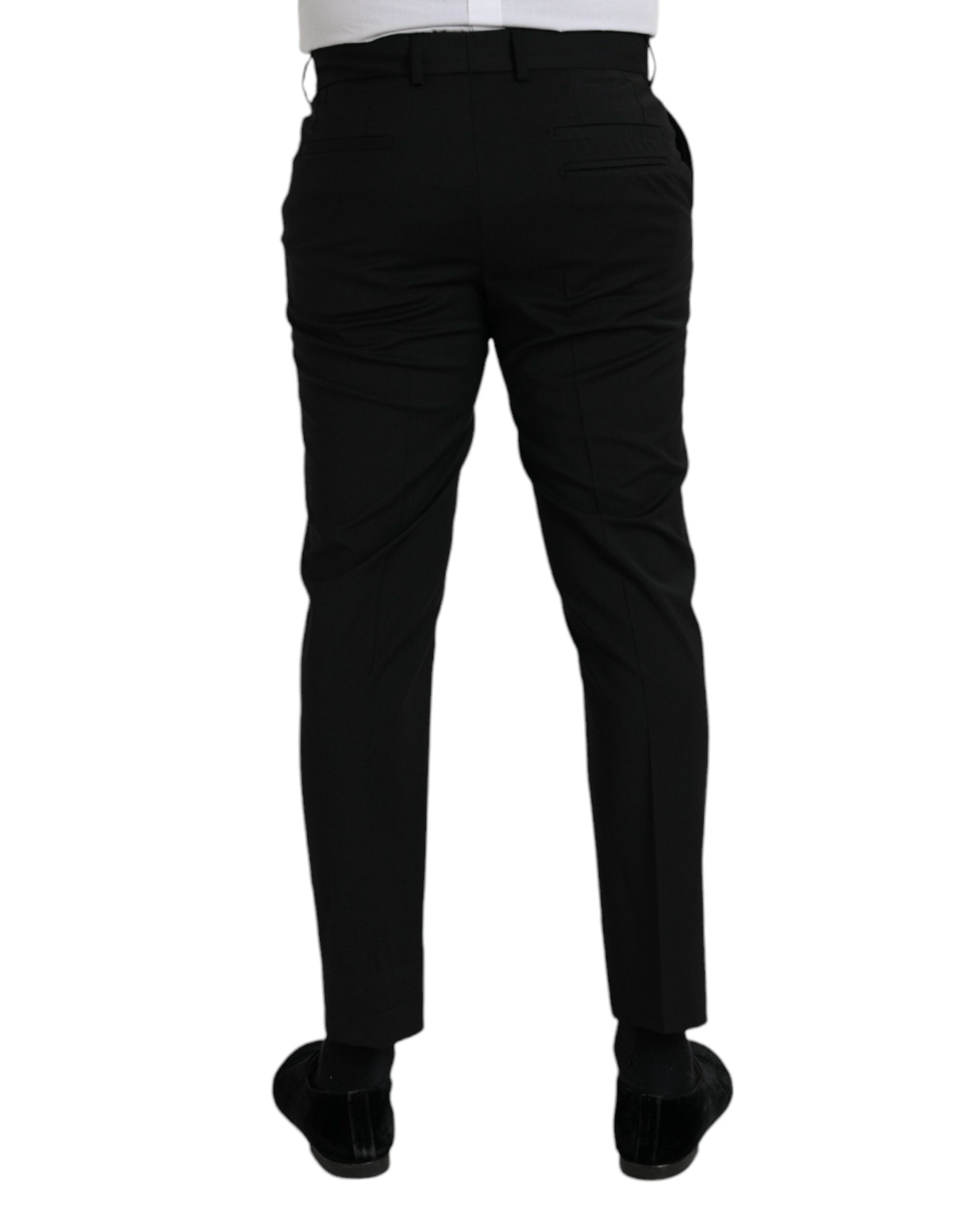 Black Wool SlimFit Dress Formal Trousers