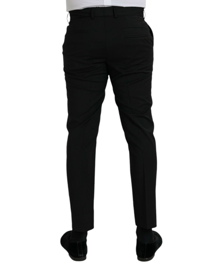 Black Wool SlimFit Dress Formal Trousers