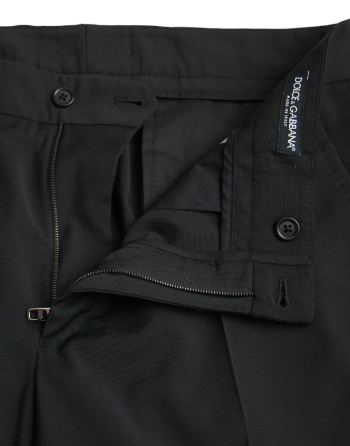 Black Wool SlimFit Dress Formal Trousers