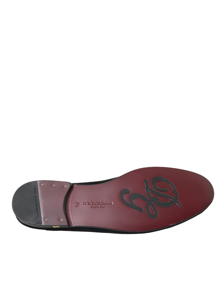 Schwarz Wildleder Loafers Formal Kleid Slip On Schuhe