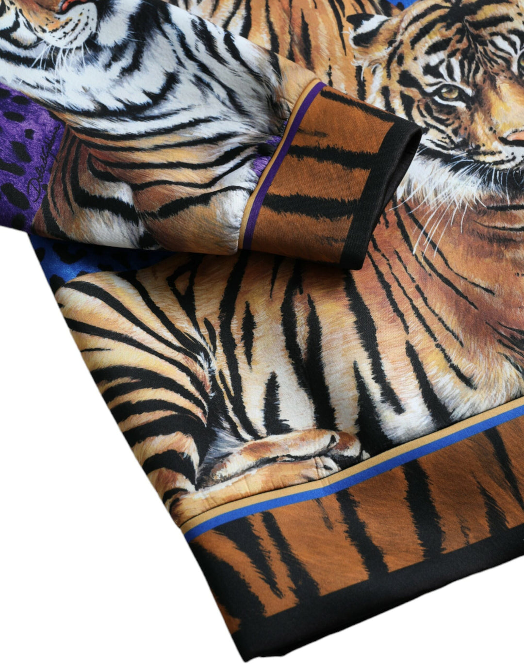 Multicolor Tiger Sweatshirt with Hood Pullover