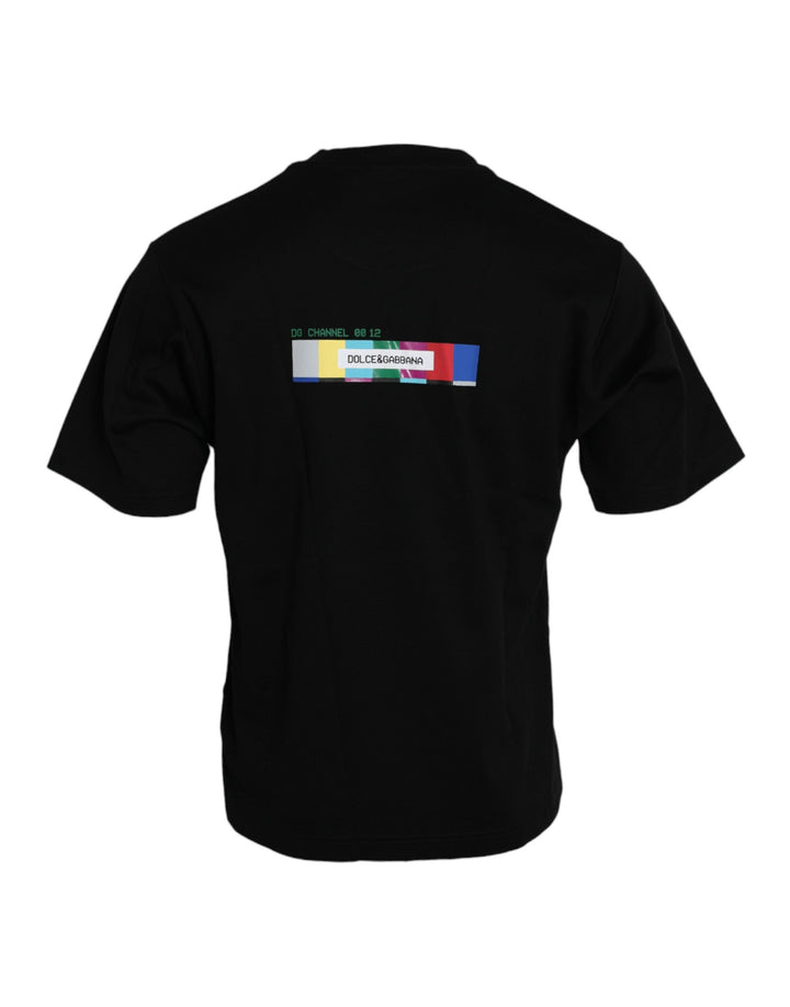 Schwarzes With Love Always Rundhalsausschnitt-T-Shirt