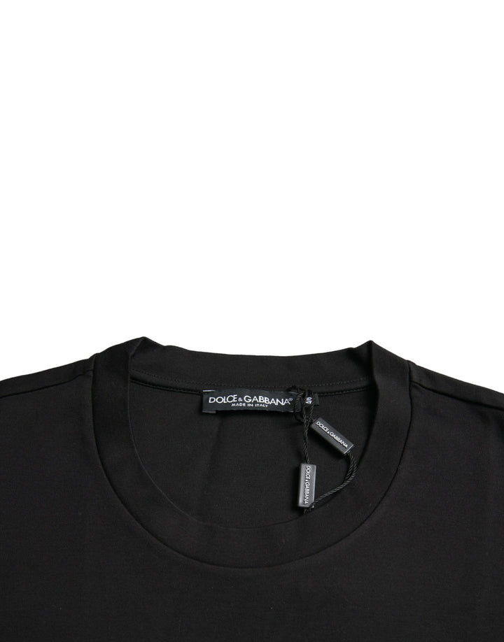 Schwarzes With Love Always Rundhalsausschnitt-T-Shirt