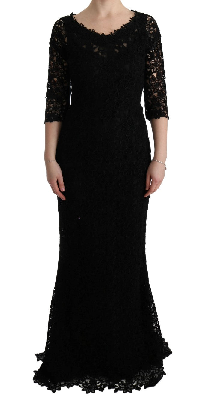 Elegantes Schwarzes Etuikleid mit Seidenfutter