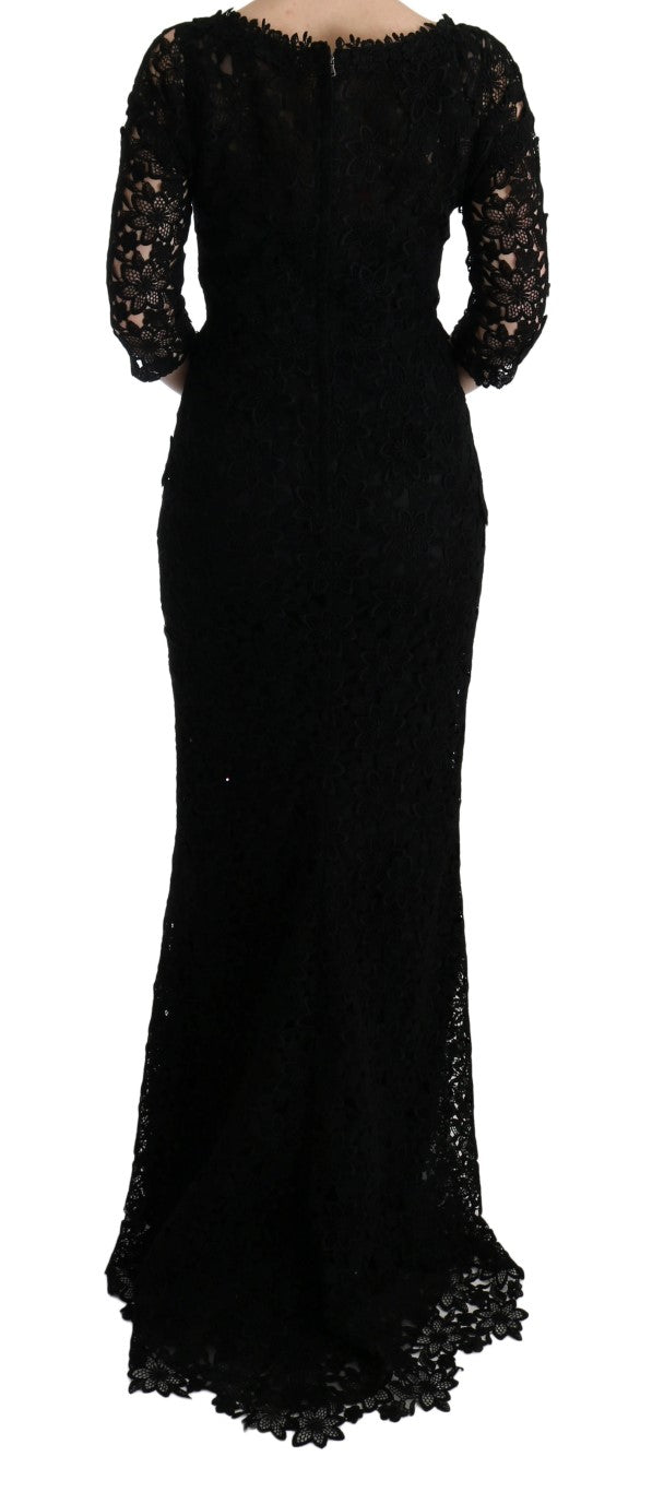 Elegantes Schwarzes Etuikleid mit Seidenfutter
