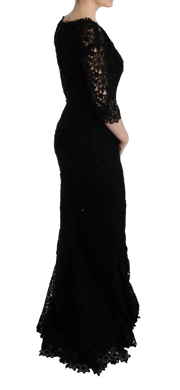 Elegantes Schwarzes Etuikleid mit Seidenfutter