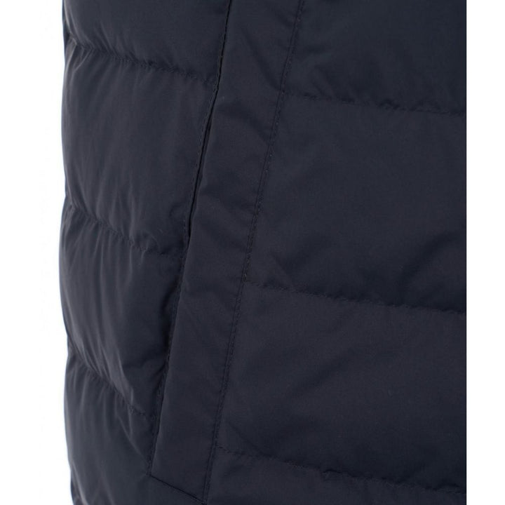 Simple blue puffer vest for a modern look
