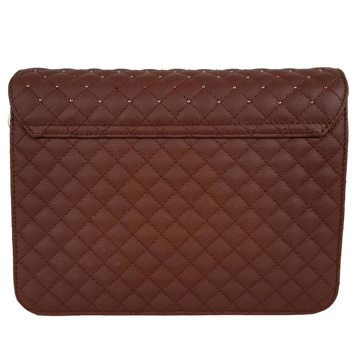 Braunes Kalbsleder Damen Crossbody Tasche