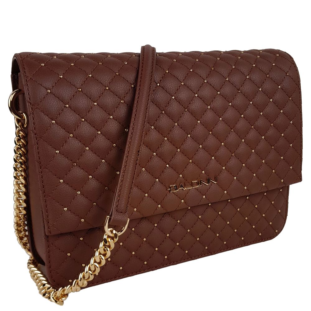 Braunes Kalbsleder Damen Crossbody Tasche