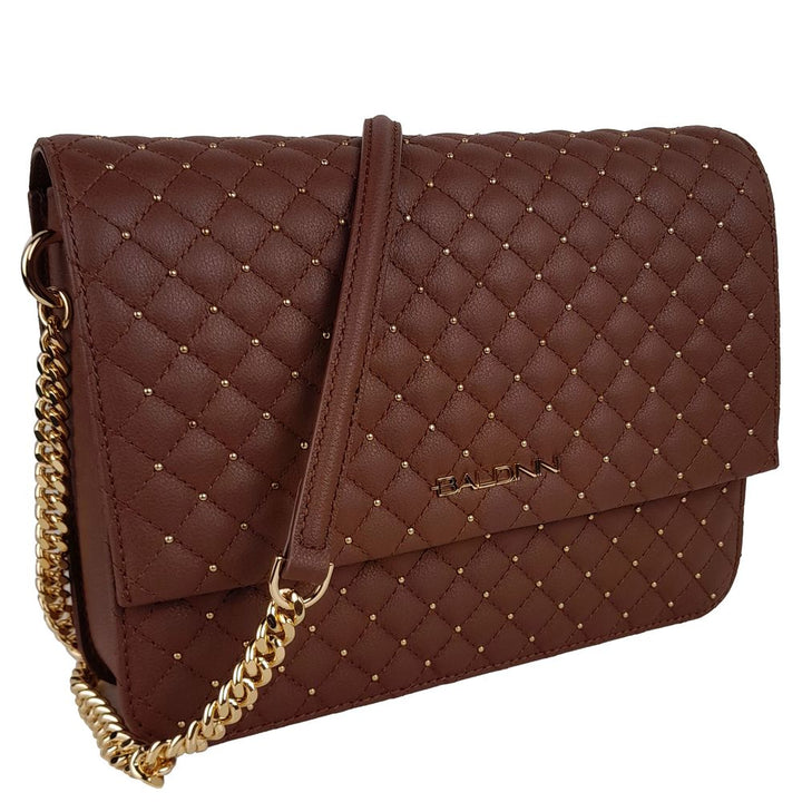 Braunes Kalbsleder Damen Crossbody Tasche
