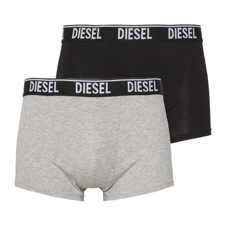 Diesel Glatte Bicolor-Baumwoll-Boxershorts Duo