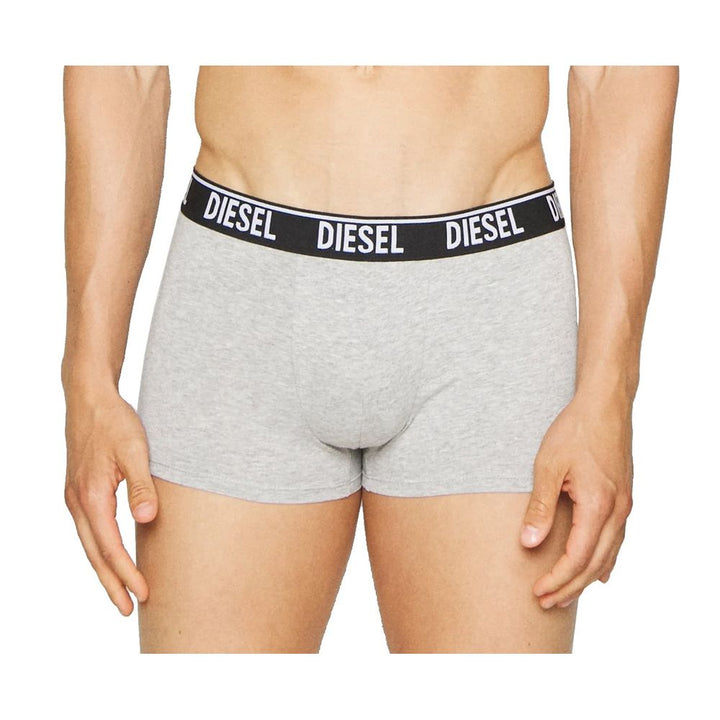 Diesel Glatte Bicolor-Baumwoll-Boxershorts Duo