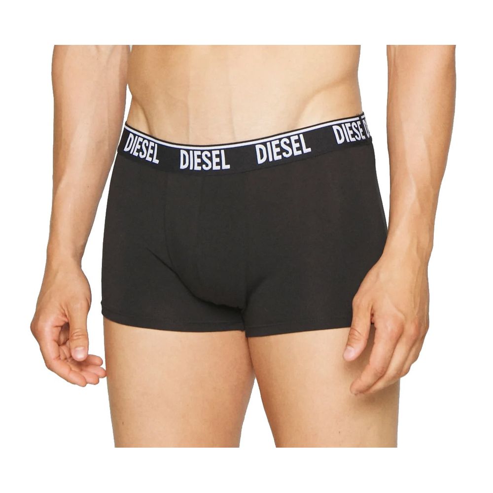 Diesel Glatte Bicolor-Baumwoll-Boxershorts Duo